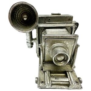Bank - Vintage Folding Camera style design‎ art deco resin Piggy Bank